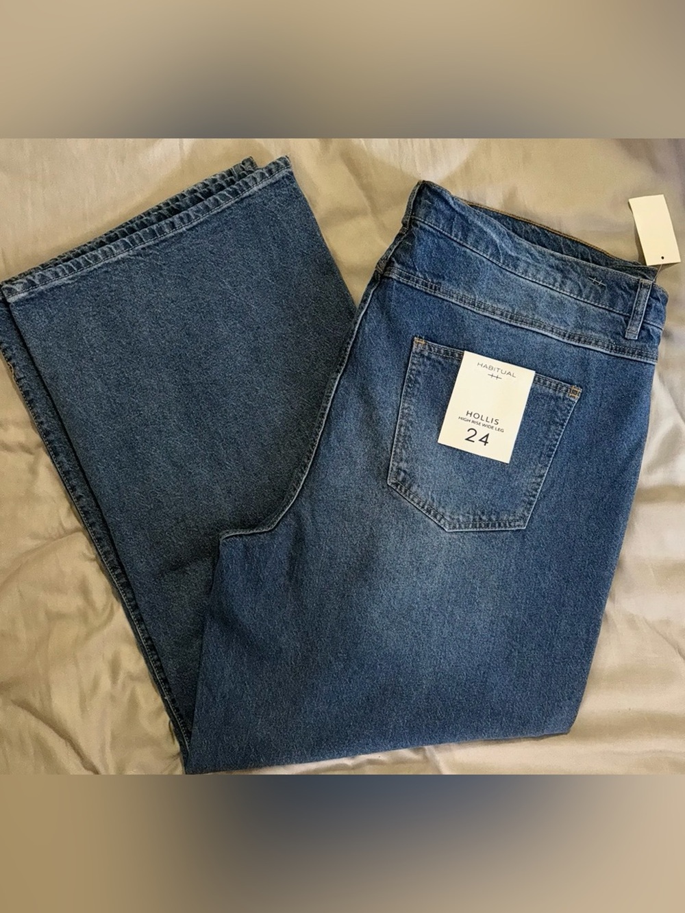 Habitual Hollis High-Rise Wide Leg Jeans - Medium Blue